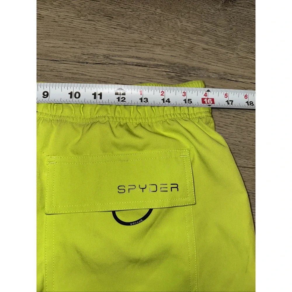 Spyder Swim Lime Eboard Brief Lined Trunks Board Shorts Men's Medium